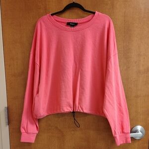 Forever 21 Women's Pink Longsleeve Athletic Top